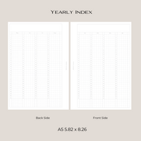 Jan-Dec Yearly Index Inserts