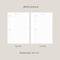 2025 Goals Inserts