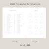 2025 Calendar & Holiday Inserts