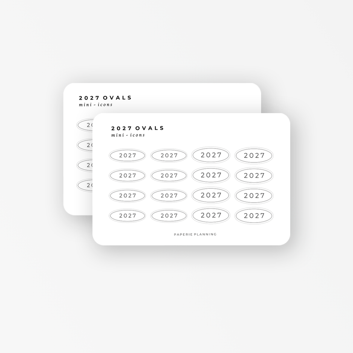 2027 OVAL STICKERS