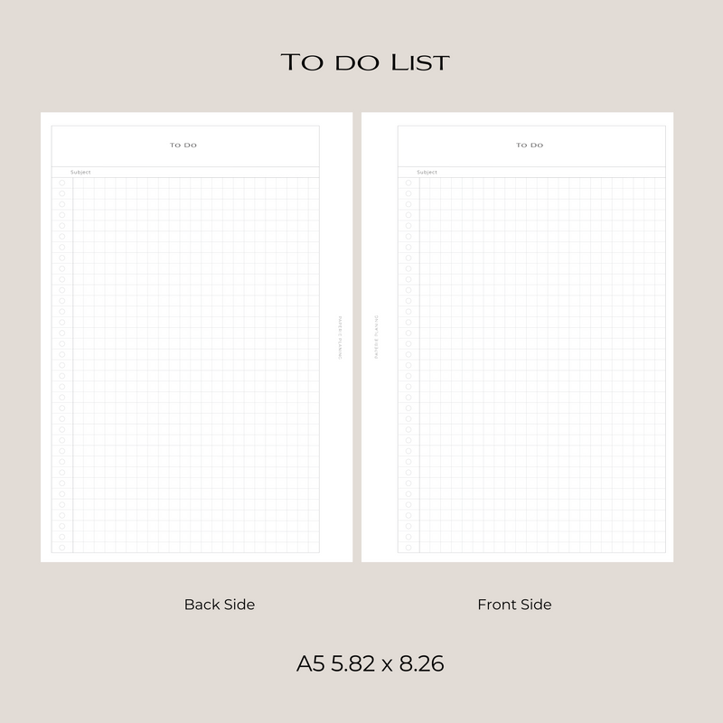 To Do List Inserts