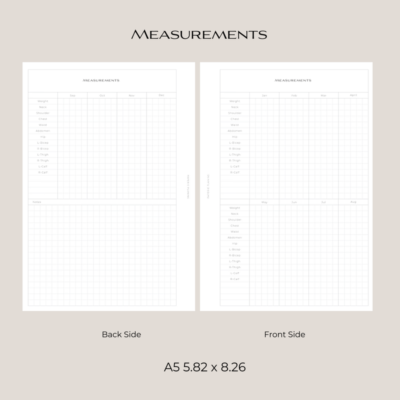 Measurements Inserts