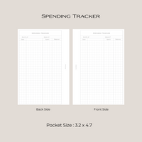 Spending Tracker Inserts