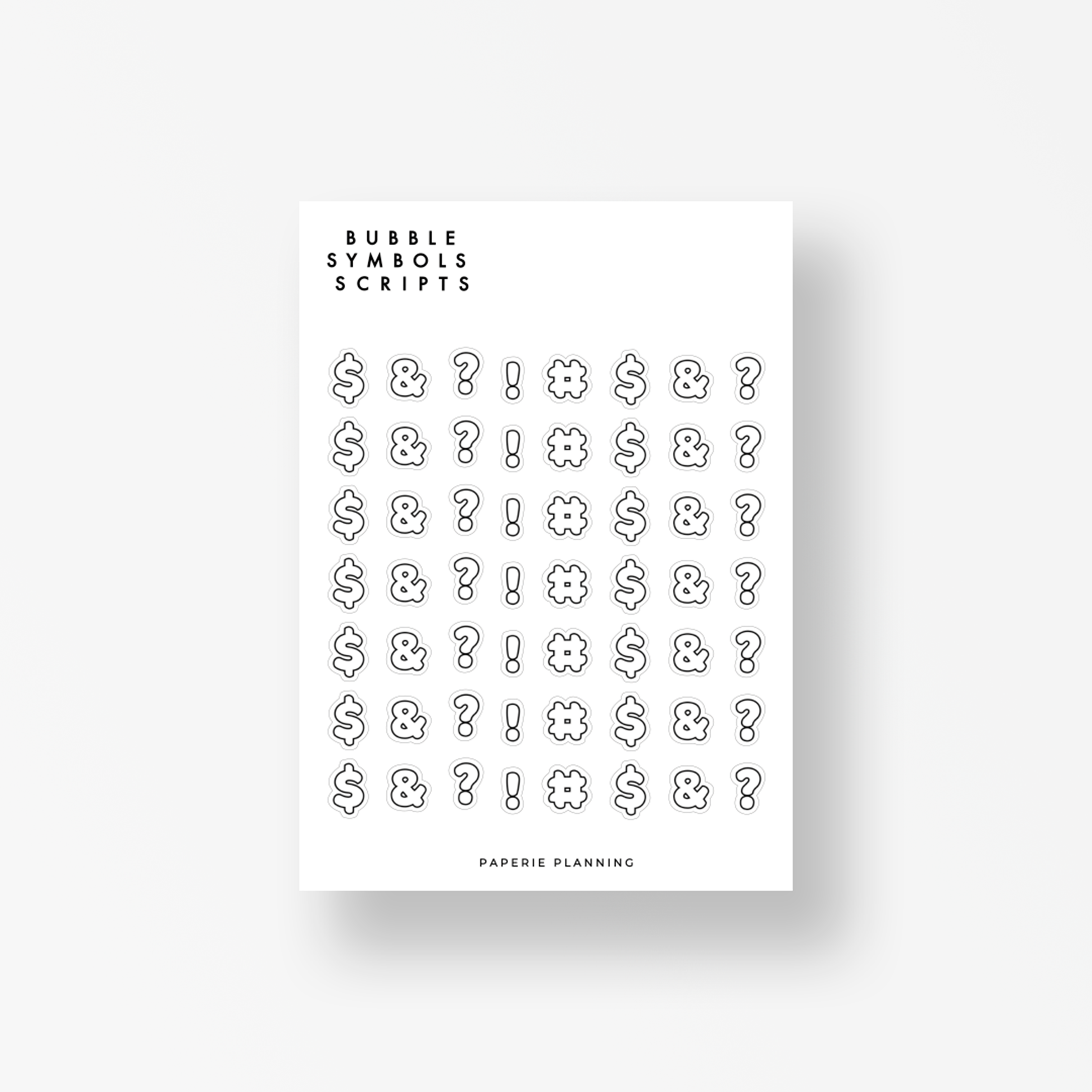 Bubble Symbols