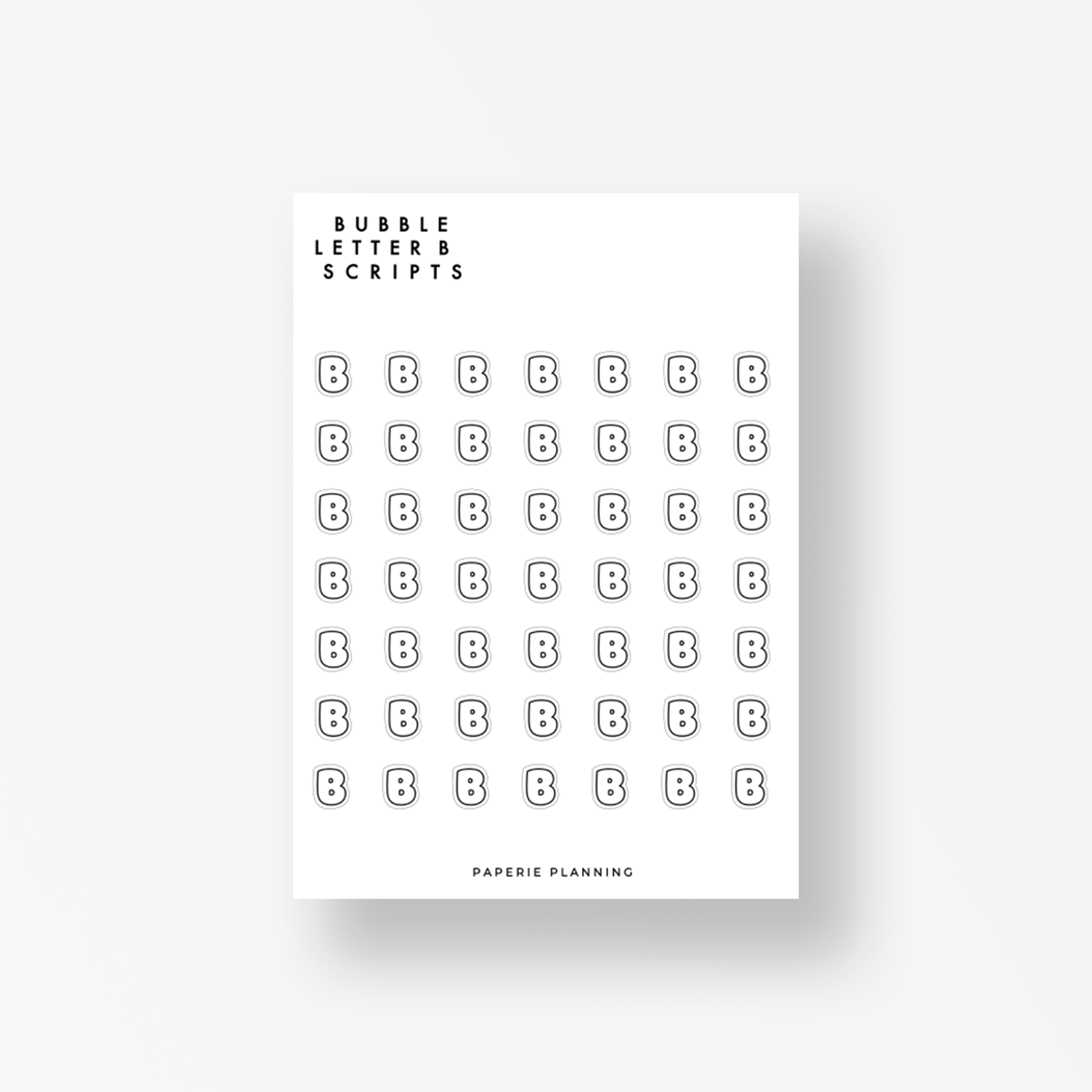 Bubble Letters