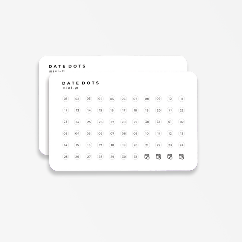 Dot Notation Datetime Date Dots – Paperie Planning