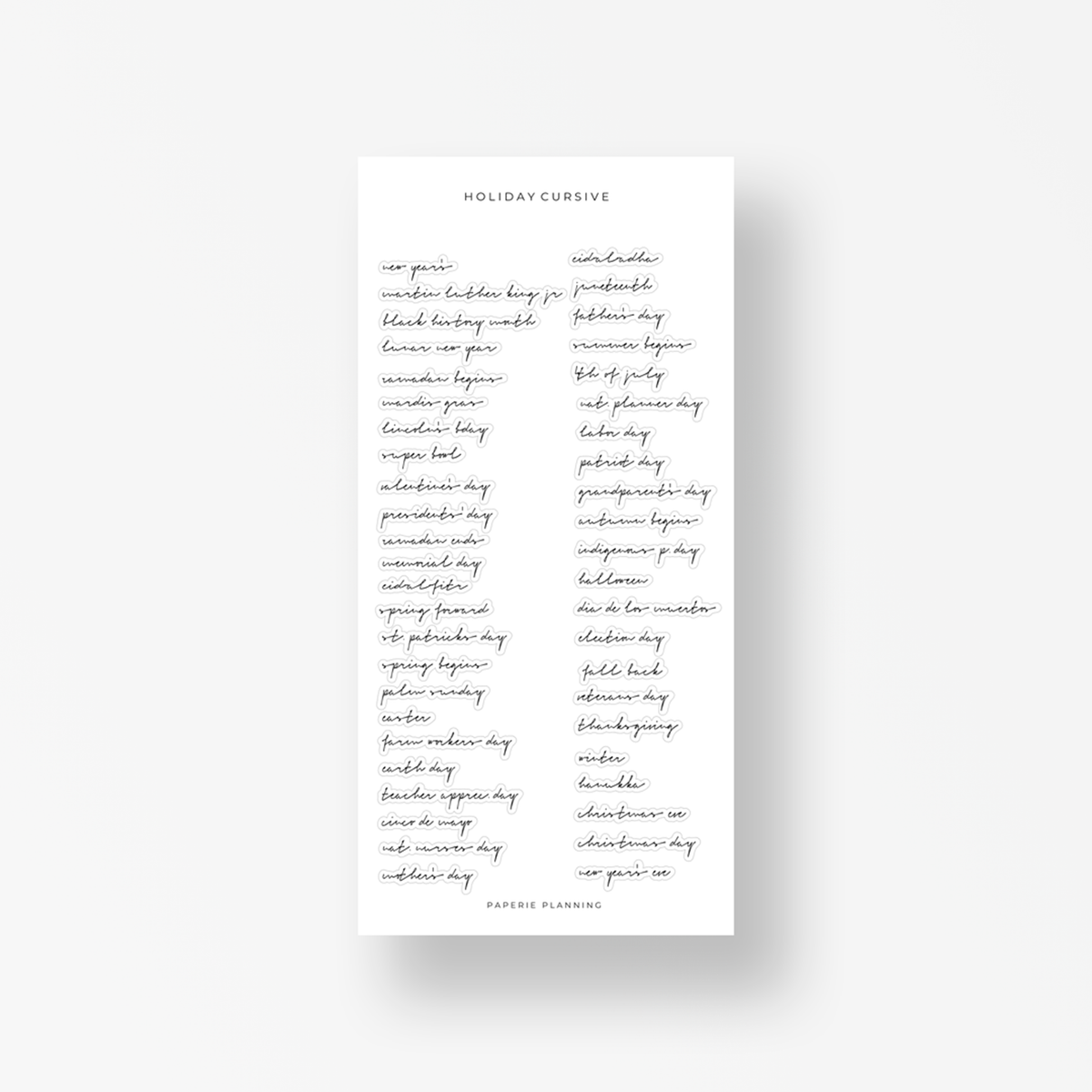 Holiday Cursive Scripts