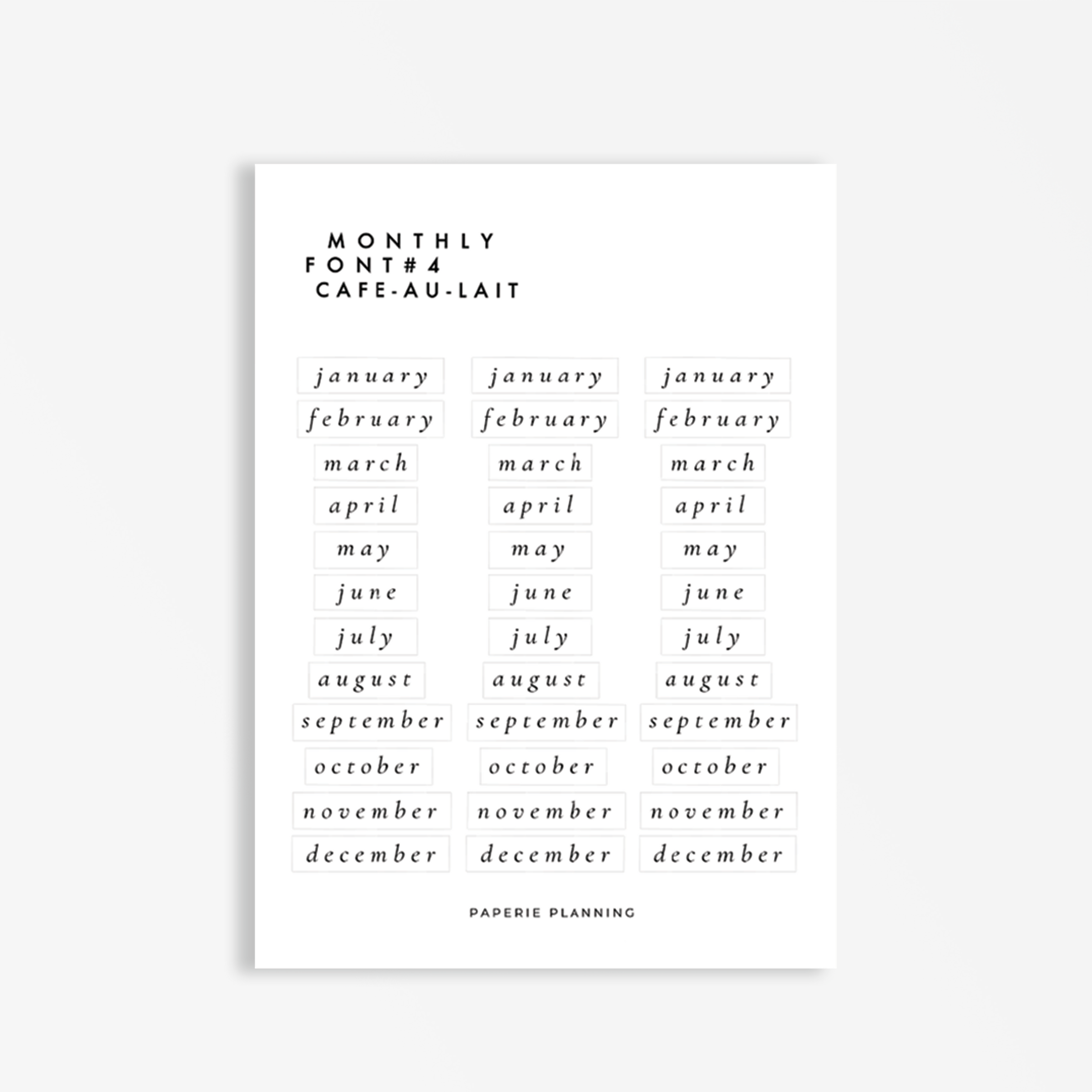 $2 Monthly Font 3