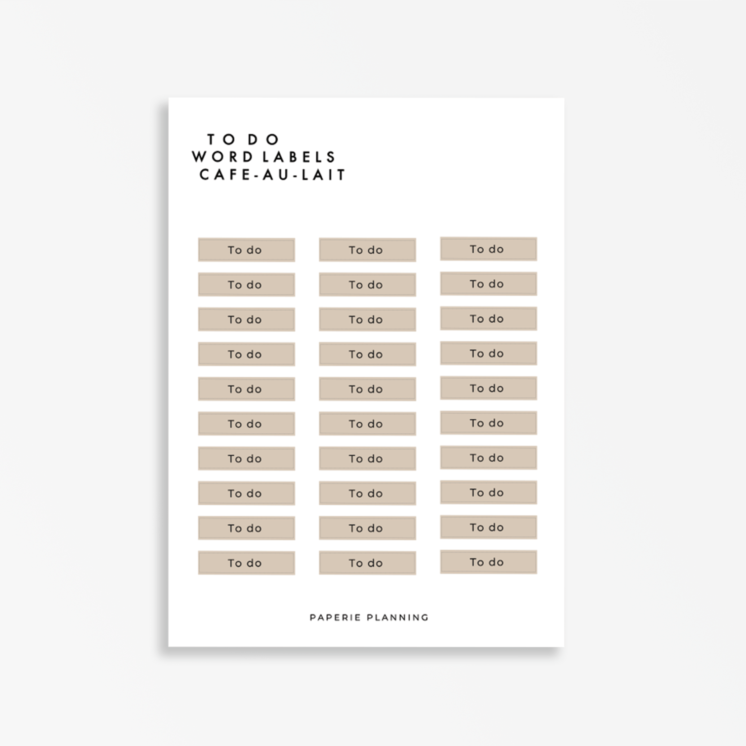 $2 Word Labels